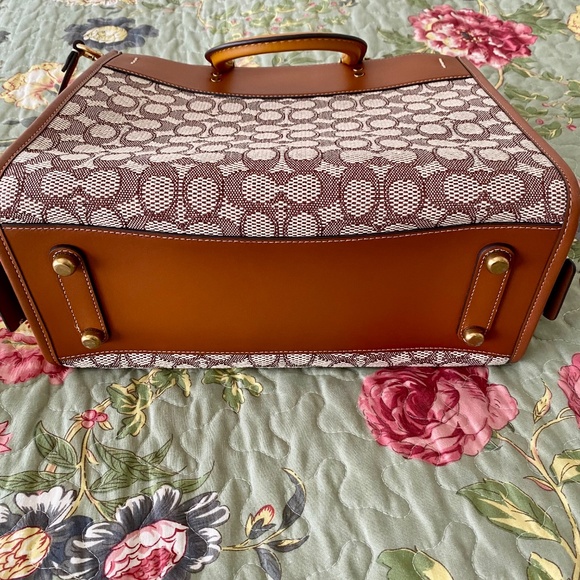 Coach Signature Jacquard Rogue Satchel 0 EUC - Picture 14 of 16